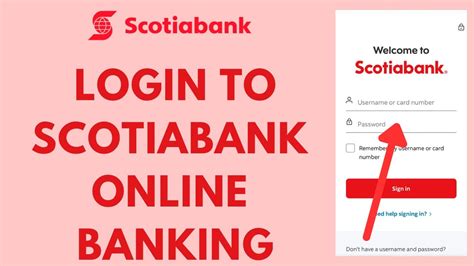 log in to scotiabank online banking.